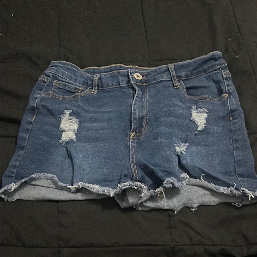 Distressed Denim Women's Shorts